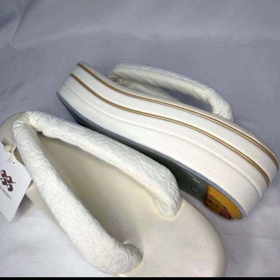 新品　2026年新作モデル　草履　バッグ　セット　ホワイト　フリーサイズ