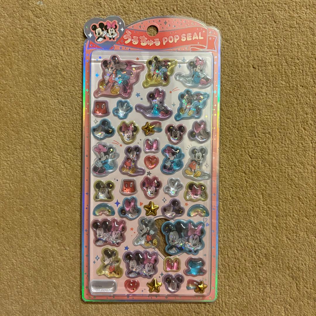 ディズニー　うるちゅるポップシール　6枚セット