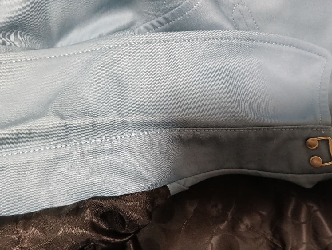 COACH THE TRENCH ライトブルー トレンチコート