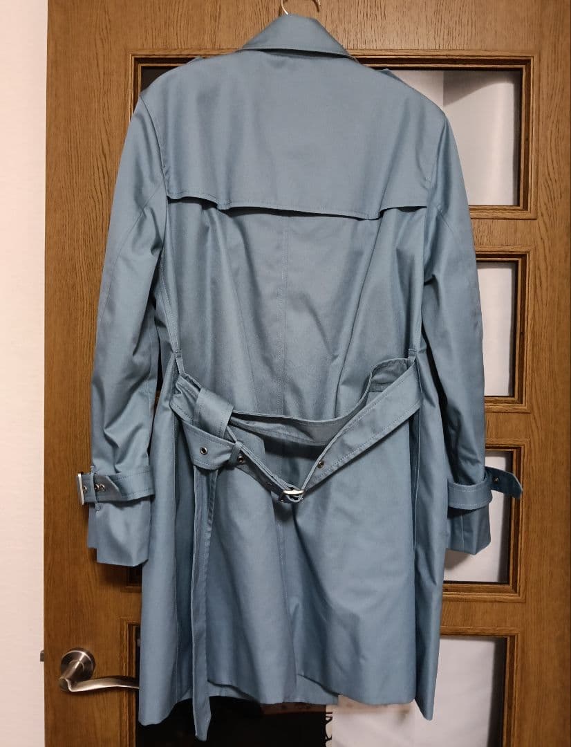 COACH THE TRENCH ライトブルー トレンチコート