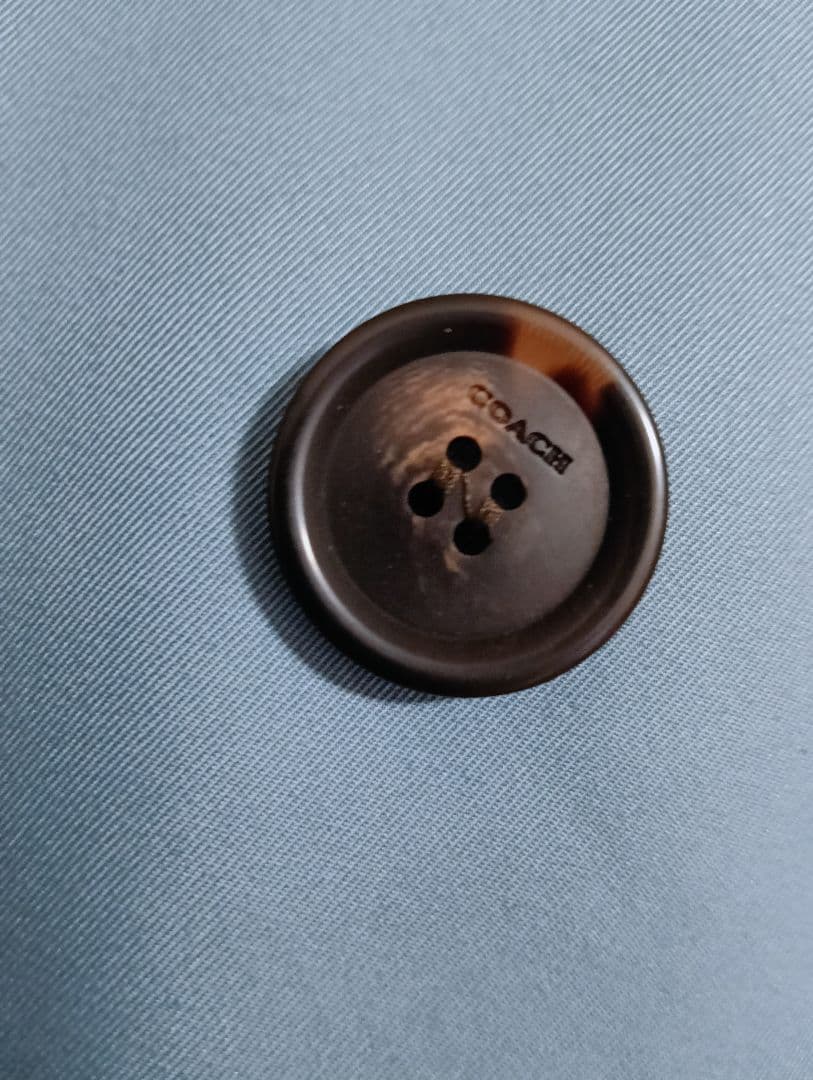 COACH THE TRENCH ライトブルー トレンチコート