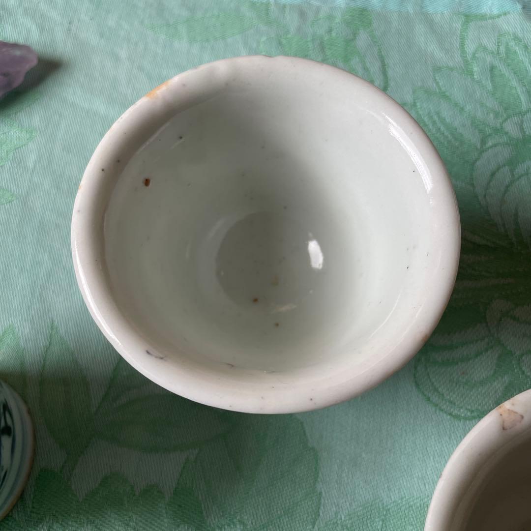 初期伊万里　染付　湯呑み茶碗　5客