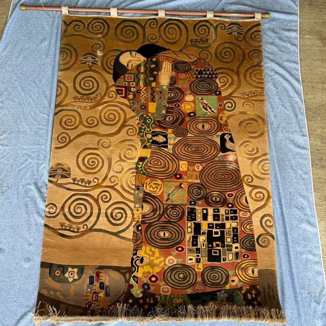 クリムト 接吻 タペストリー 大判