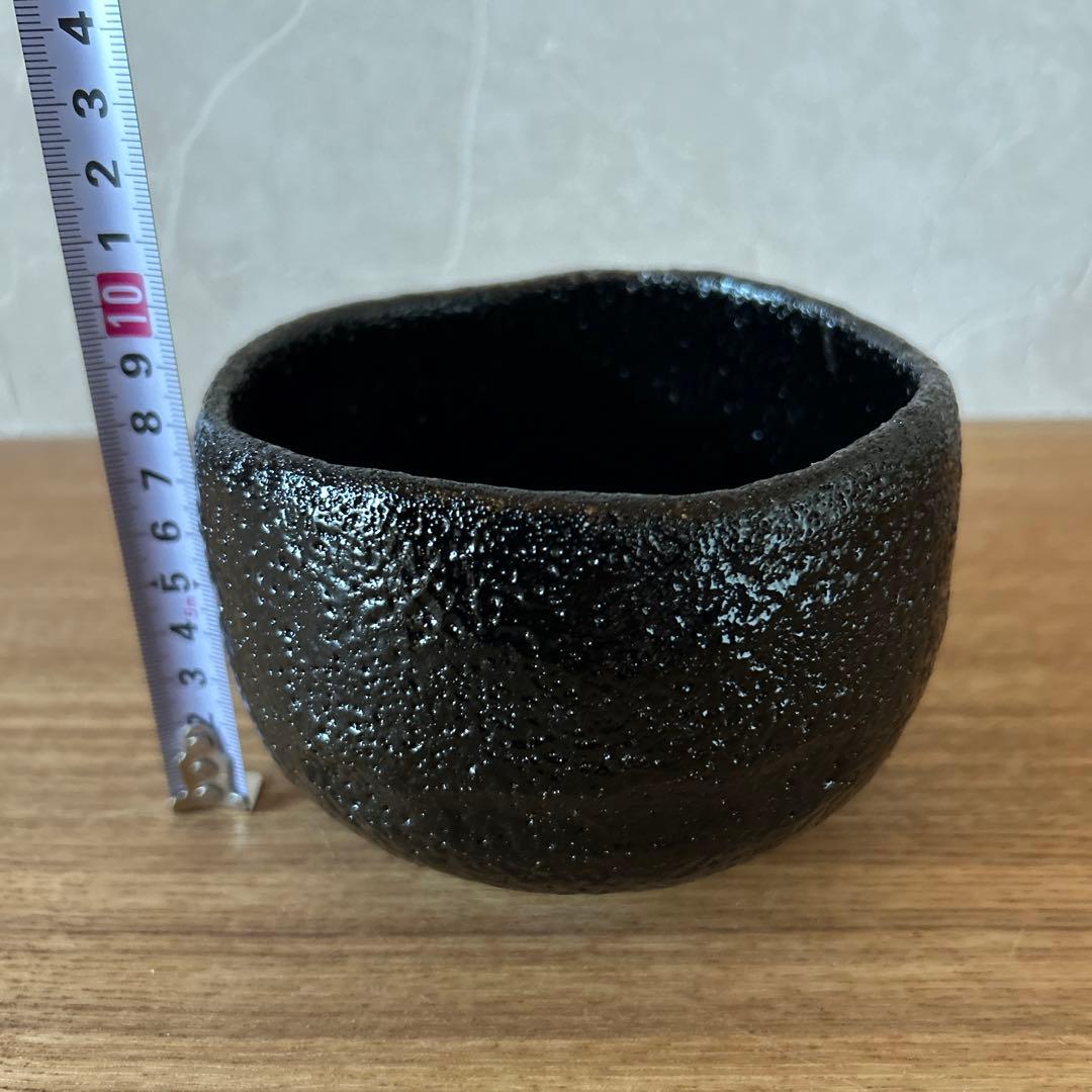 渓古石香　伊曽嶋窯　黒茶碗　兼中斎書付箱　堀内宗完　銘　松潭　茶道具