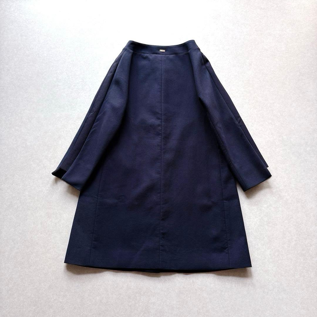 美品★HERNO｜定価14万 オフィサーカラーコート ネイビー 40