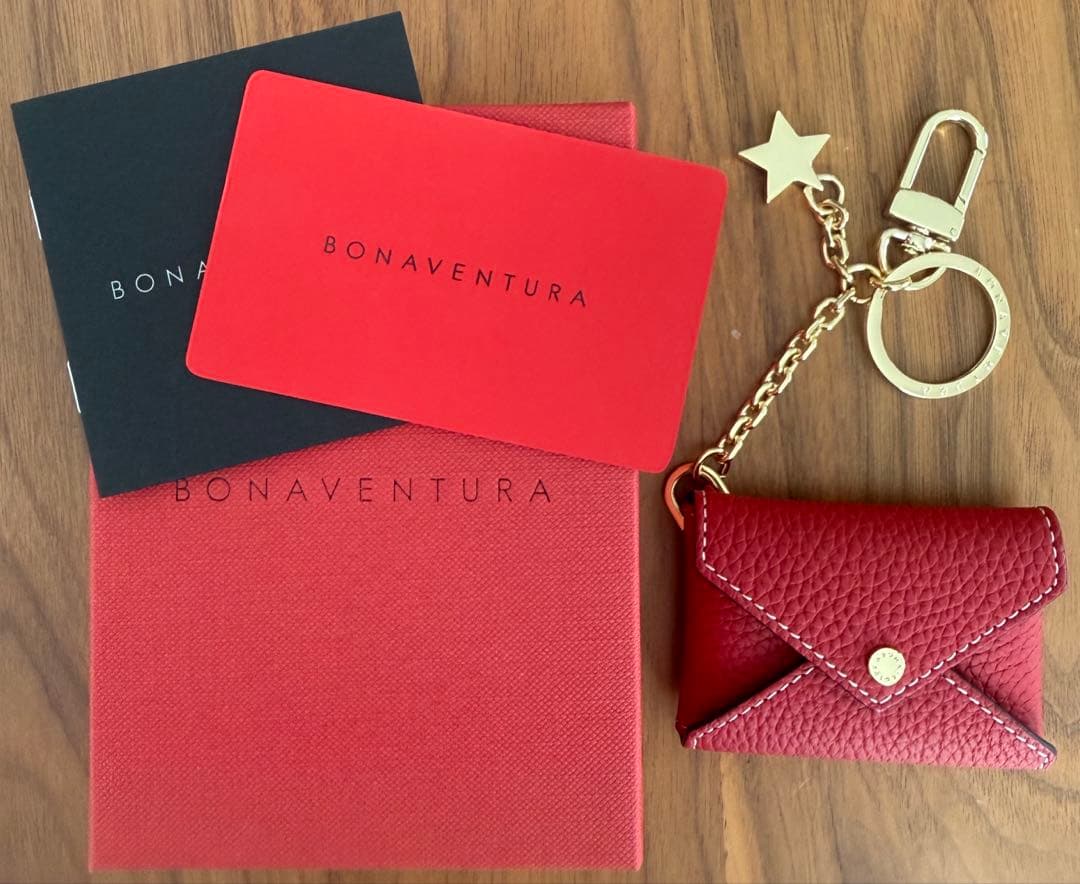 【BONAVENTURA】 スターキーホルダー シュリンクレザー