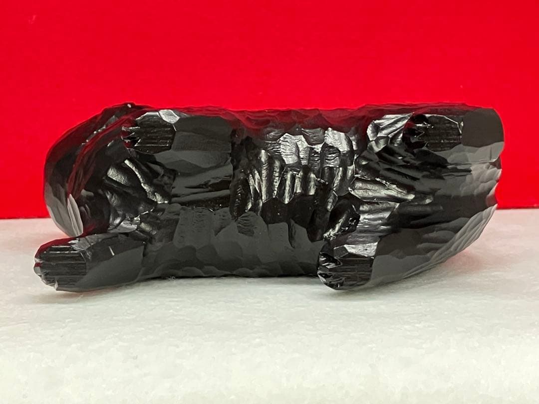 黒猫（小）3体　木彫り　置物