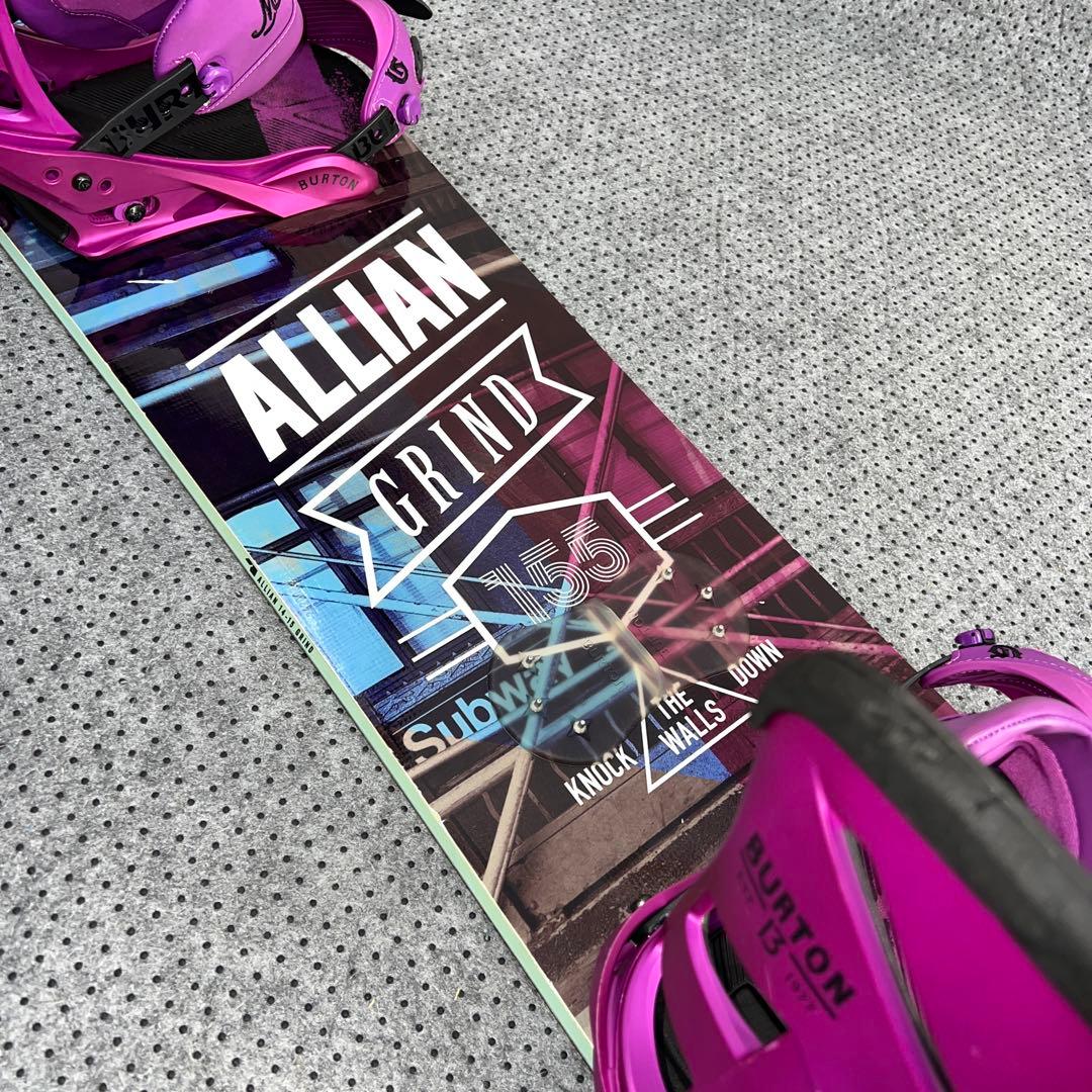数回使用 155cm ALLIAN GRIND×BURTON MISSION M