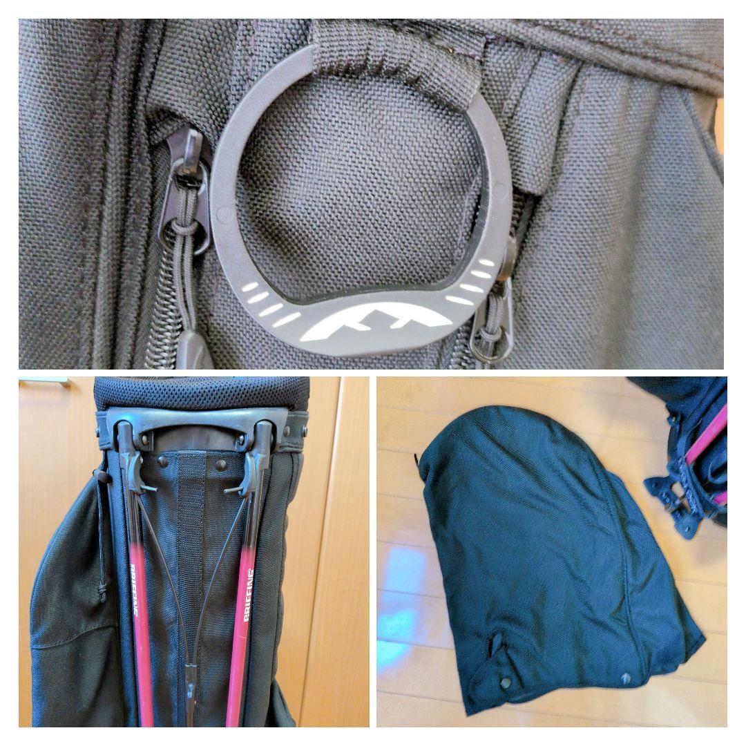 【希少】ブリーフィング サンマウンテン キャディバッグ ショルダー スタンド 黒
