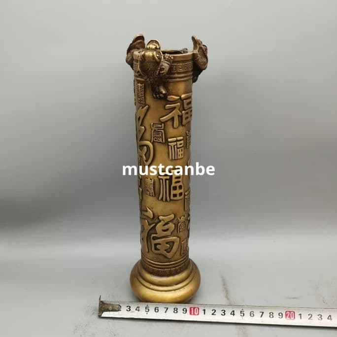 銅器 香筒 蓮華筆筒 香挿 仏堂 置物 工芸品