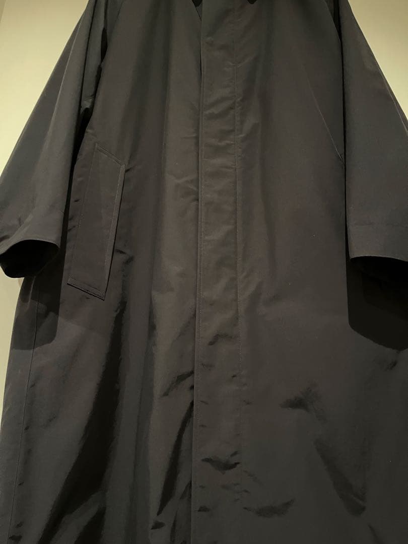 ユニクロU 2025秋冬 オーバーサイズステンカラーコート ブラック L