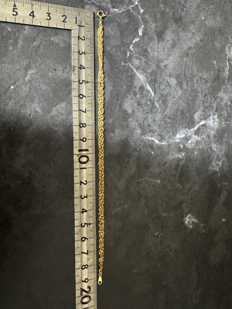k18 チェーンブレスレット 約19cm
