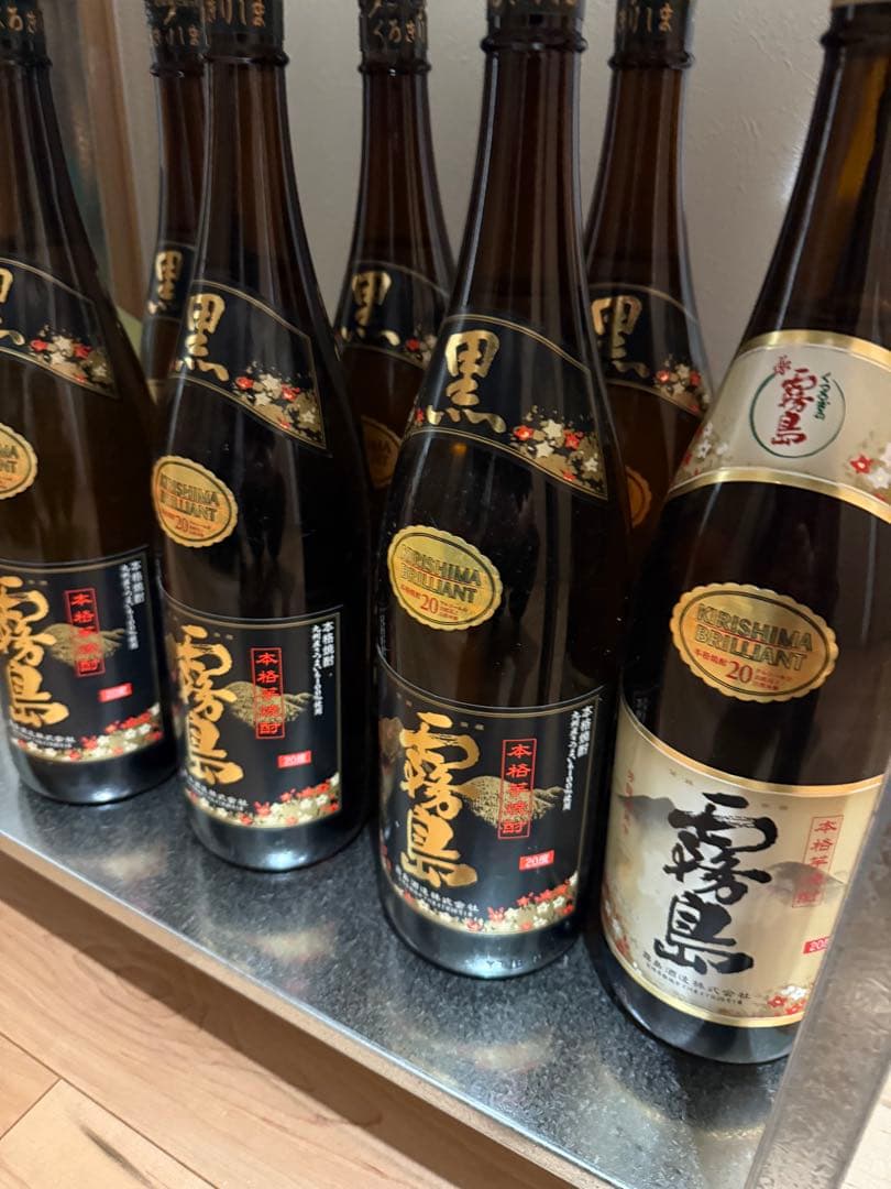 霧島一升　黒×6本　本格×2本