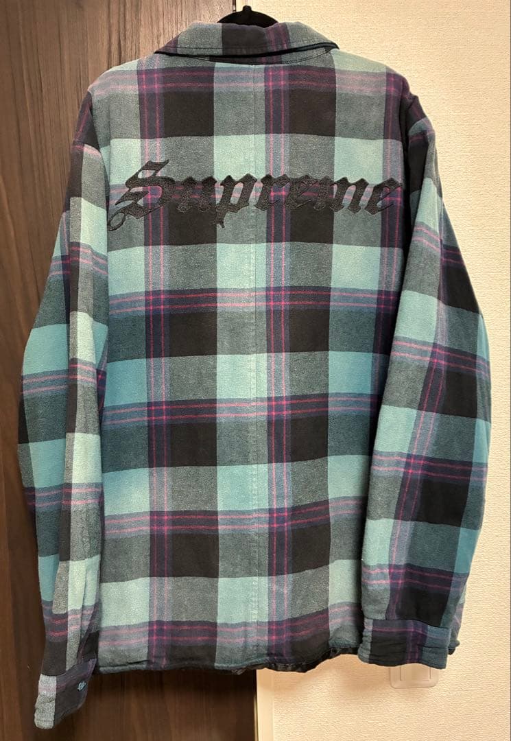 SupremeシュプリームQuilted Flannel Shirtキルティング