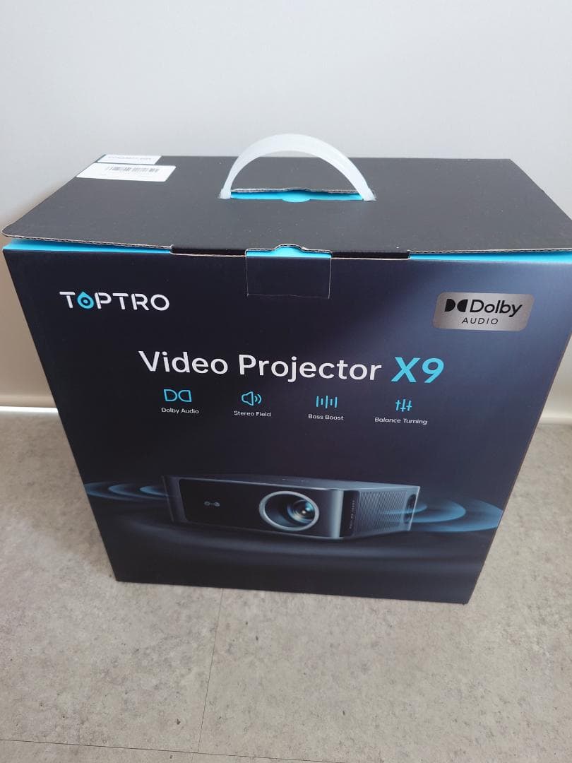 【新品同様】使用1時間程度 TOPTRO プロジェクター X9