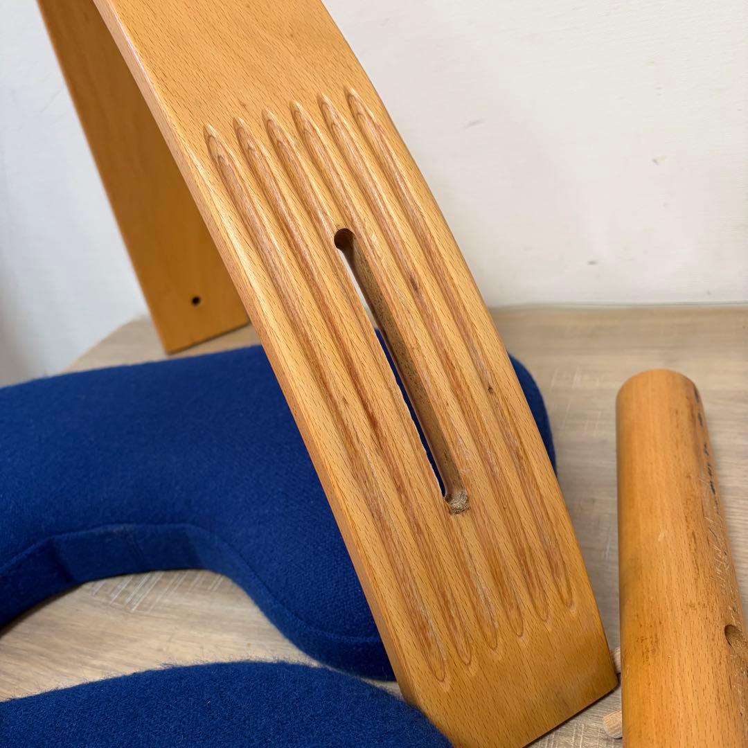 Rybo リボ バランス チェア イージー 姿勢矯正 椅子　ブルー　青