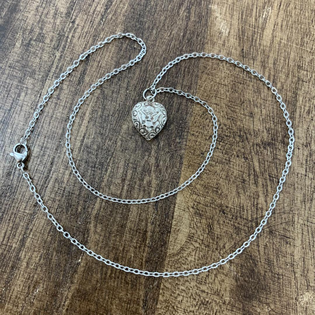 スウィートハートジュエリー白頭鷲 陸軍 シルバー ヴィンテージネックレスNAVY