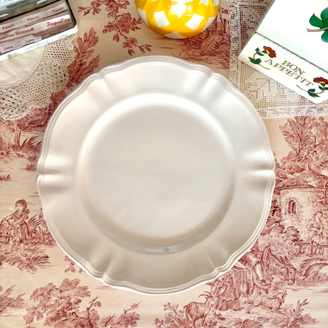 お値下げ♡美品˚✧₊フランスアンティーク˚✧ サルグミンヌの花リムꕤ︎︎大皿❁⃘˚✧⁎