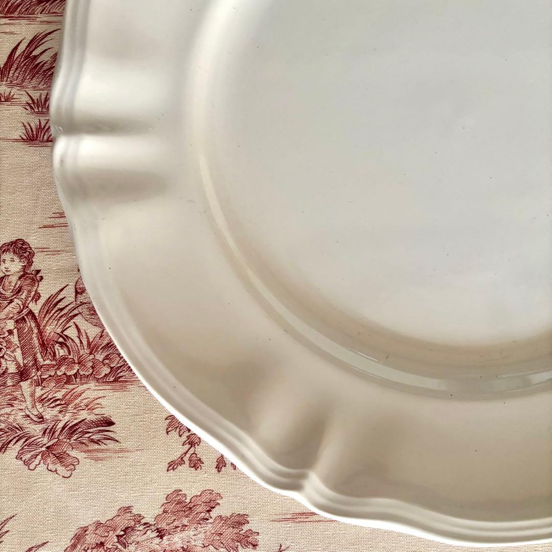 お値下げ♡美品˚✧₊フランスアンティーク˚✧ サルグミンヌの花リムꕤ︎︎大皿❁⃘˚✧⁎