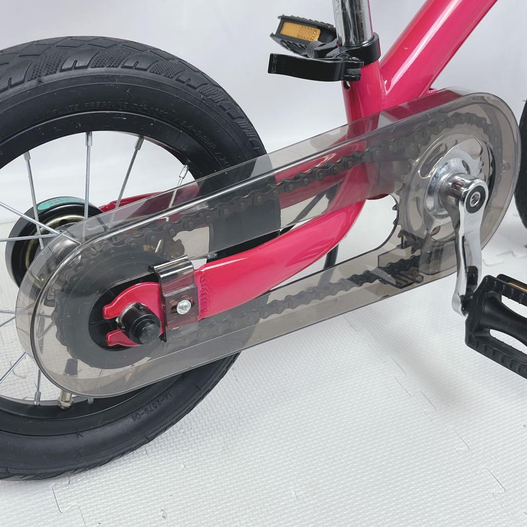 【美品】へんしんバイク2 12インチ ピンク スタンド付