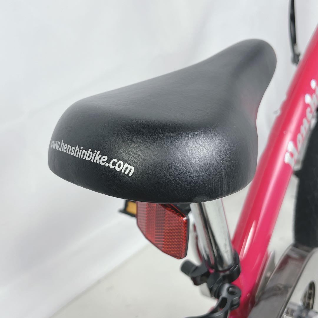 【美品】へんしんバイク2 12インチ ピンク スタンド付