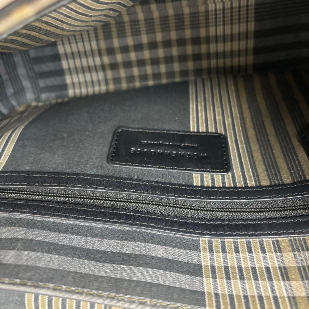 マザーハウス ショルダーバッグ メッセンジャーバッグ チャコールグレー 革