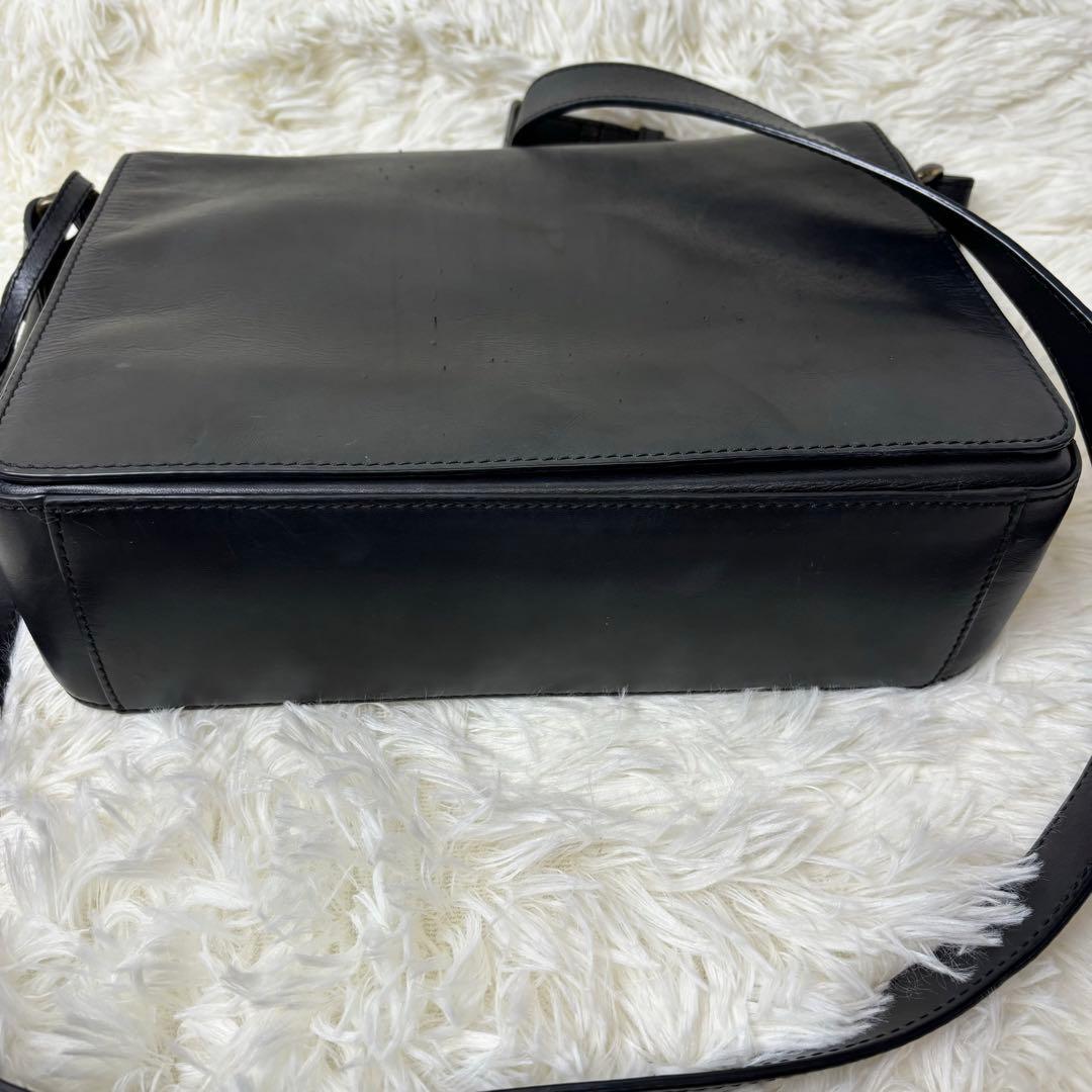 マザーハウス ショルダーバッグ メッセンジャーバッグ チャコールグレー 革