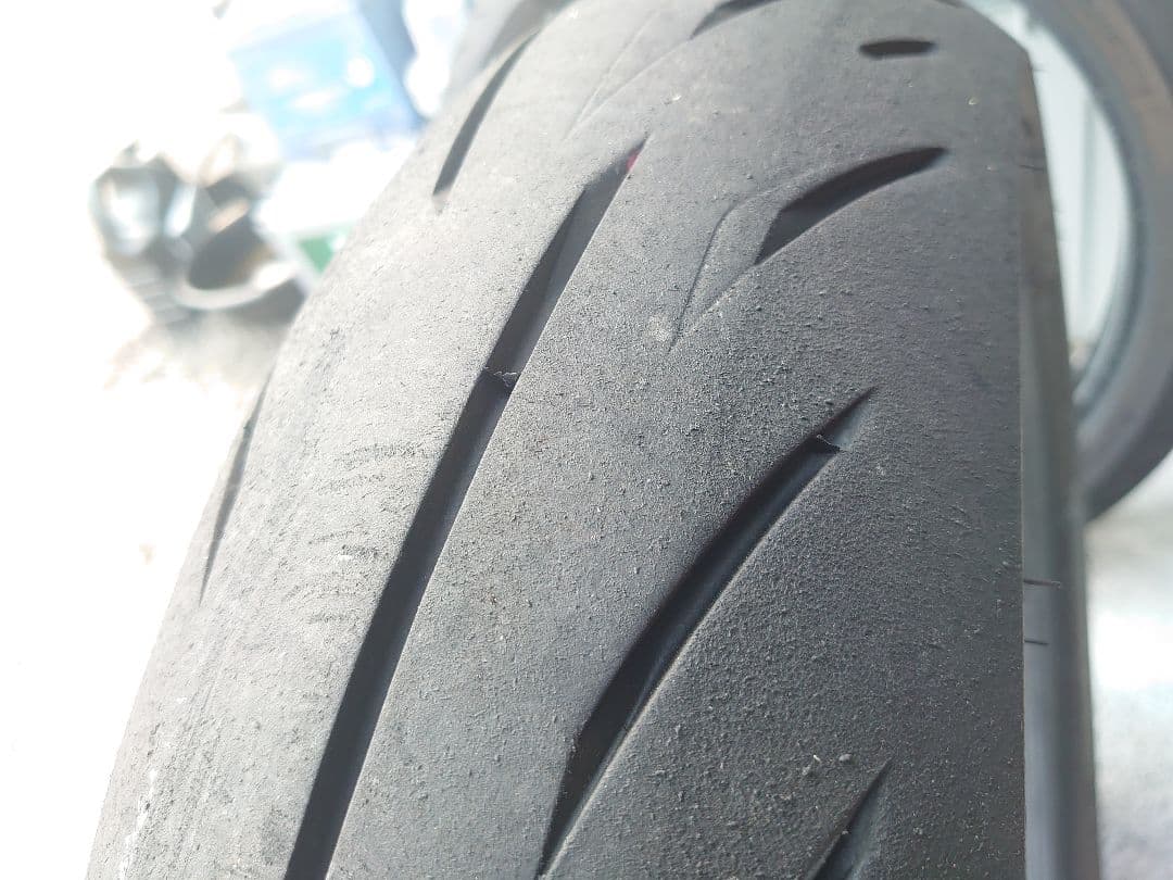 110/70R17 140/70R17 ブリジストンS22バリ溝前後セット