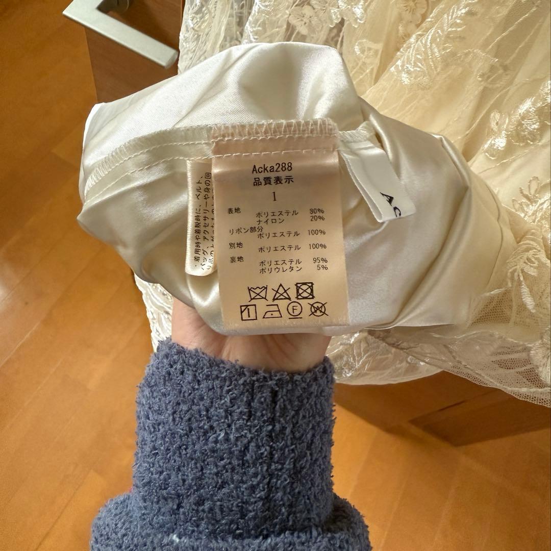 【Acka.】lace flare dress※値引不可