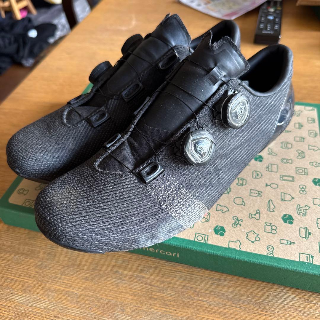 Rapha ブラック シューズ クリンチングソール