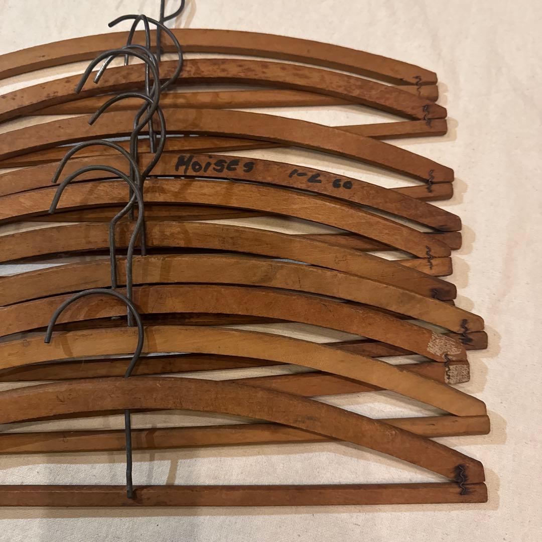 40s VINTAGE HAWAII HANGER ハンガー バー付 字 セット