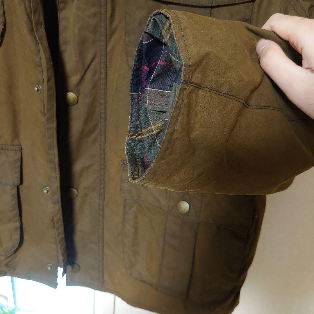 Barbour ブラウンジャケット XL　MWX0827OL71 ピンバッジ付