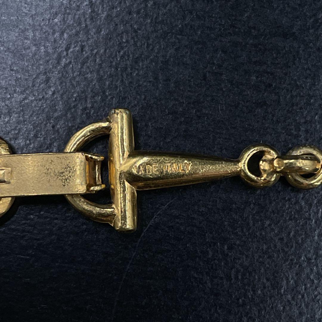 アクセサリー Old CELINE Horsebit Bracelet Gold Y2K