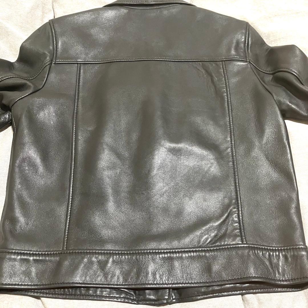 【美品】UNITED TOKYO/ラムレザーダブルライダース ブラック ２