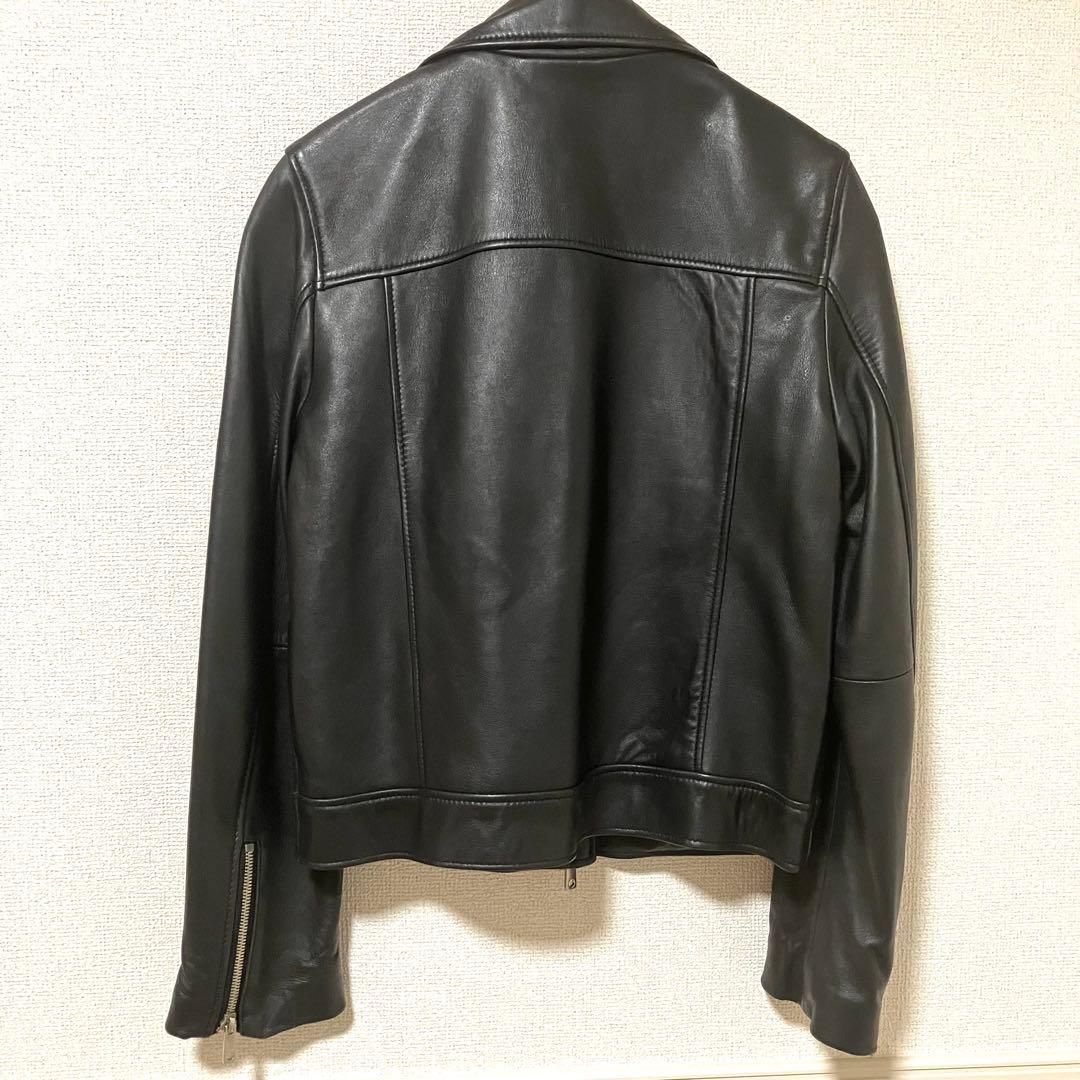 【美品】UNITED TOKYO/ラムレザーダブルライダース ブラック ２