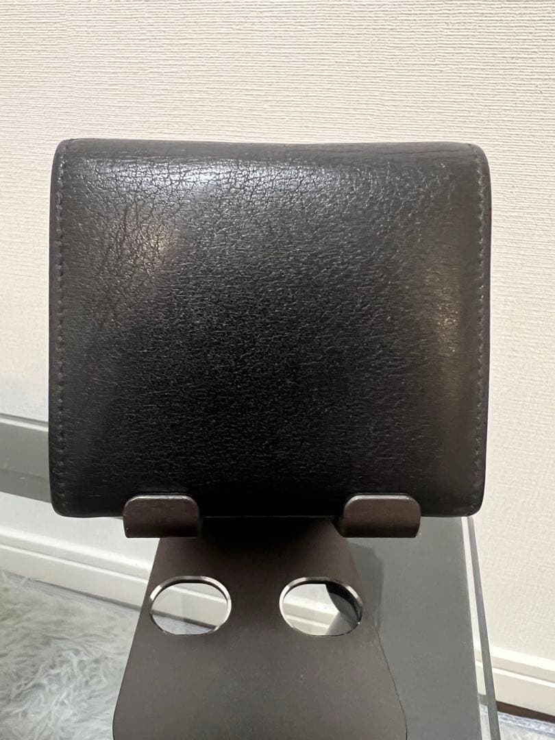 Cartier レザーケース 黒/ボルドー