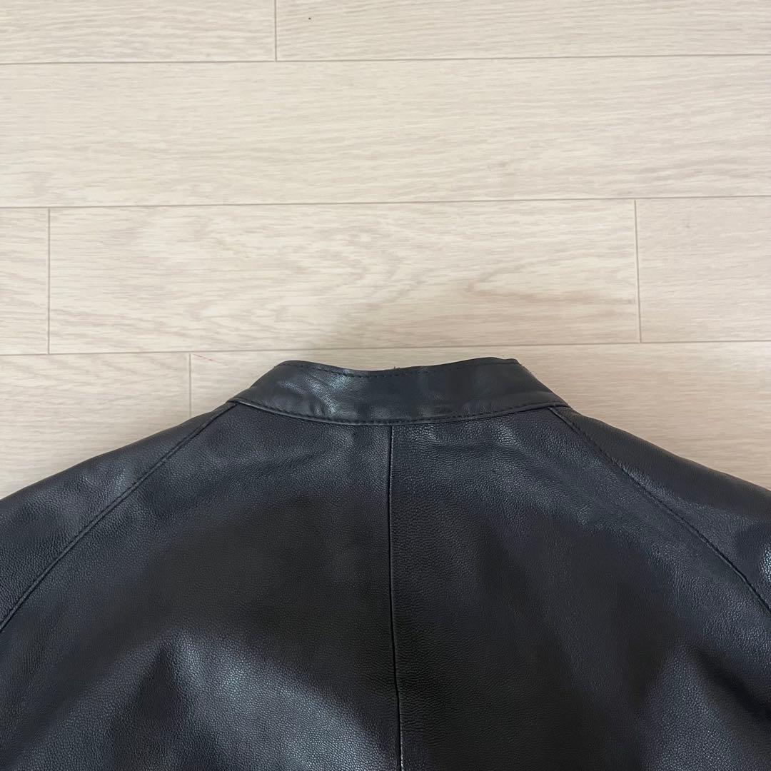 DOMENICO+SAVIO シングルレザー ライダースジャケット 46 やぎ革