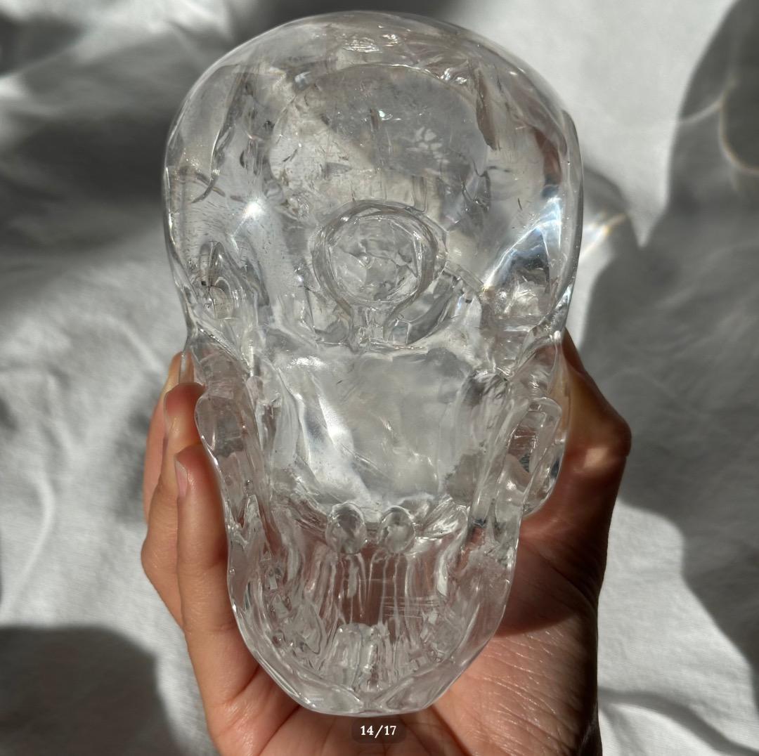 アイリス スカル 大【クリアクォーツ 水晶】クリスタル 1.9kg ブラジル産