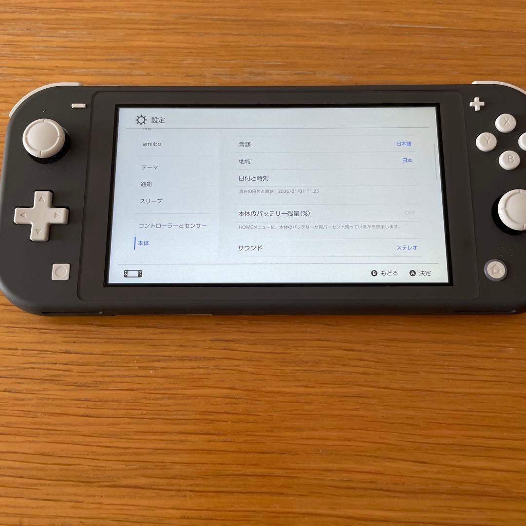 Switch Lite グレー 本体 + SDカード（119GB)+充電スタンド