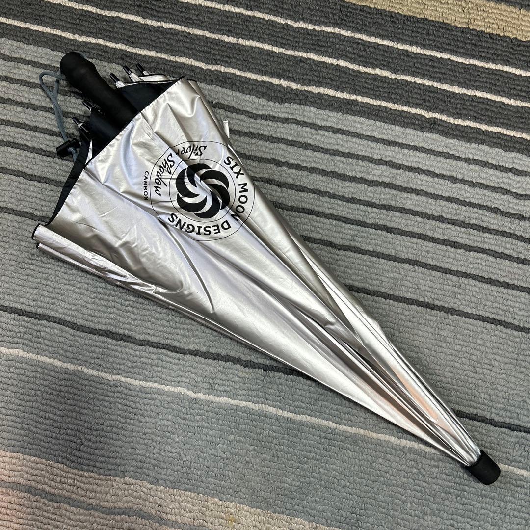 シックスムーンデザインズ シルバーシャドーカーボンアンブレラ 撥水 UVカット