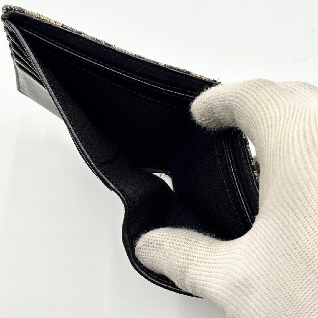 せいや　ディオール 二つ折り財布 オブリーク トロッター柄 ロゴ