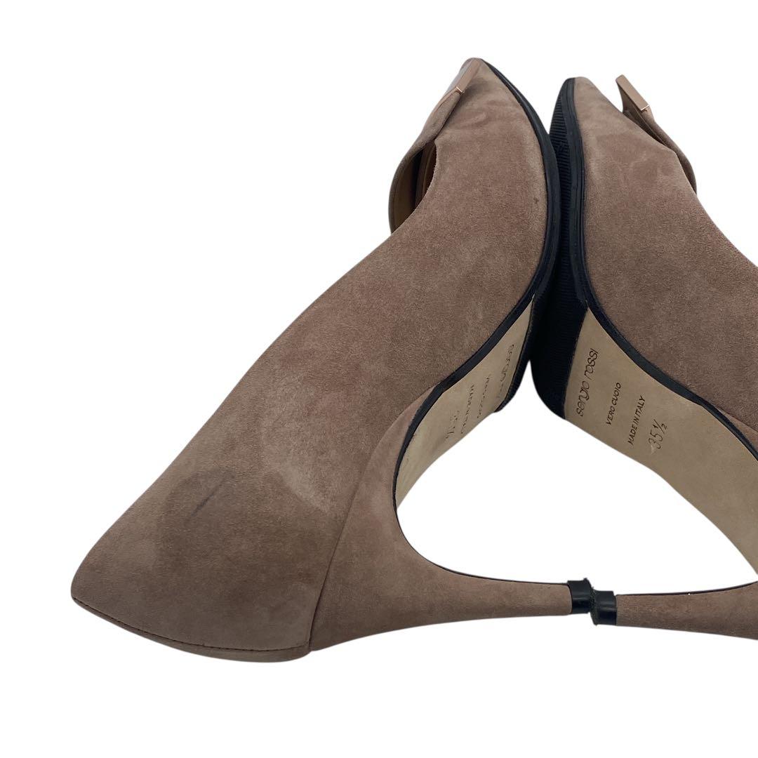 【美品】 セルジオロッシ パンプス スウェード ピンク ピンクベージュ