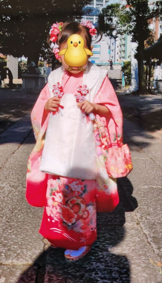 お宮参りセット&七五三セット　女の子正絹産着披布