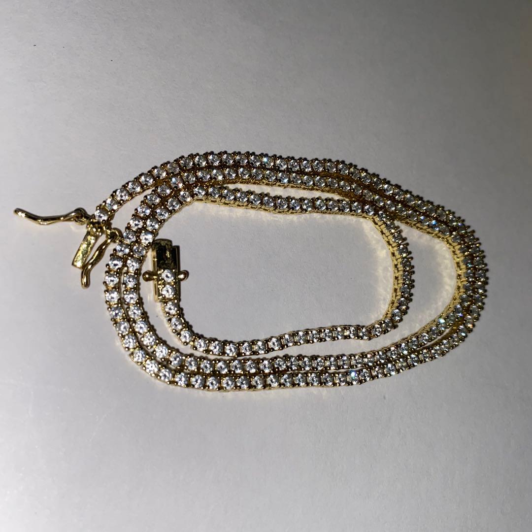 Glitter ゴールドネックレス 47cm