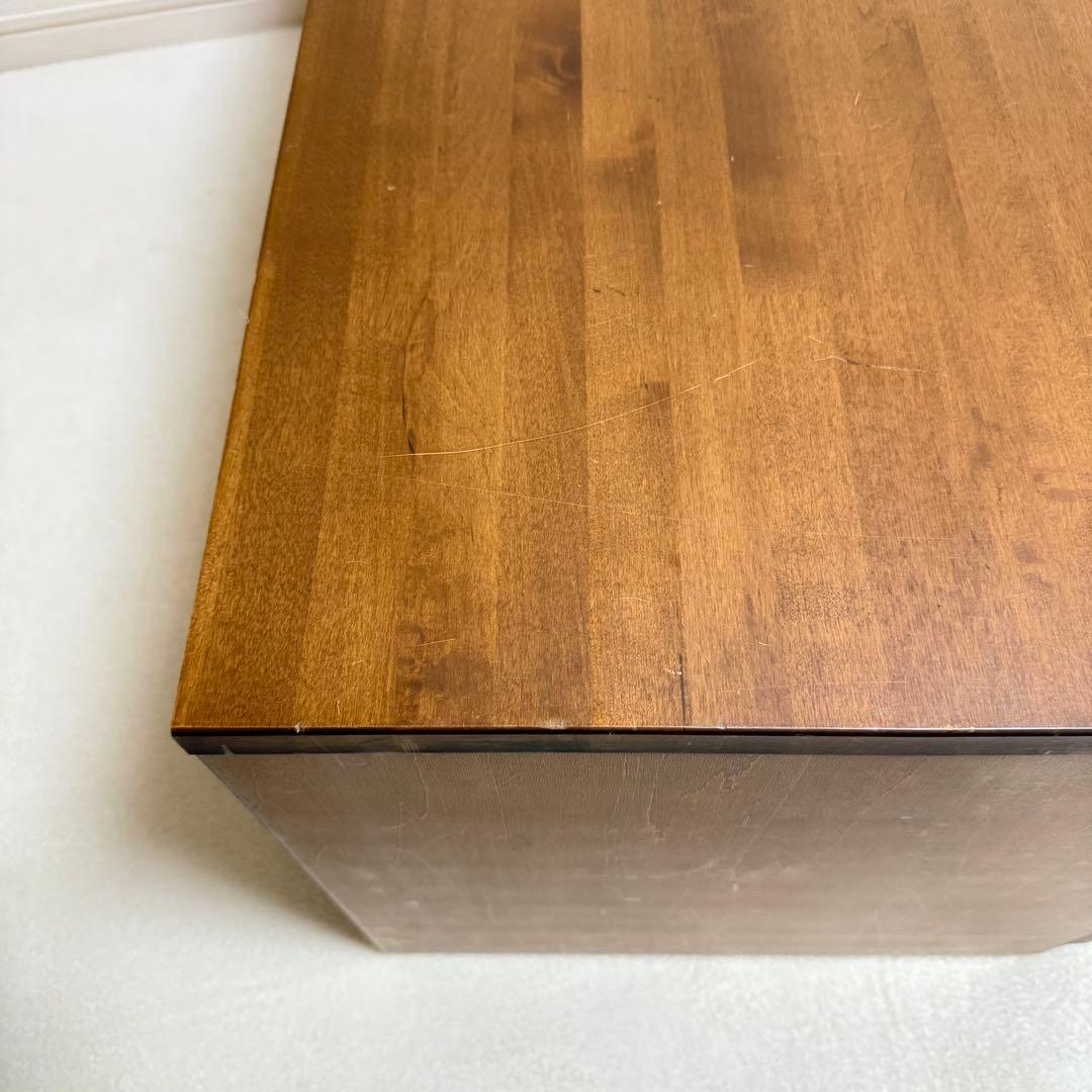 【廃盤品】無印良品　無垢　バーチ材 チェスト 2段 木製　ブラウン　北欧
