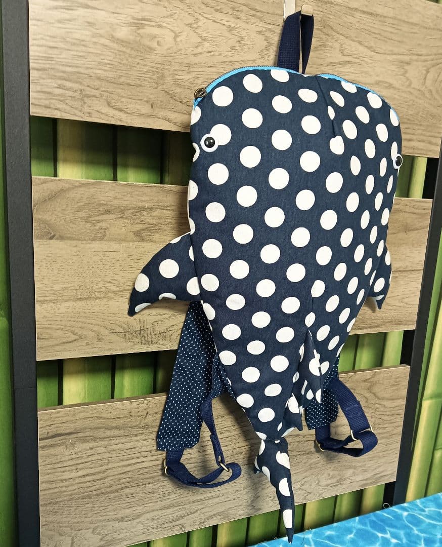 ジンベイザメ　リュックサック　　ハンドメイド　鮫
