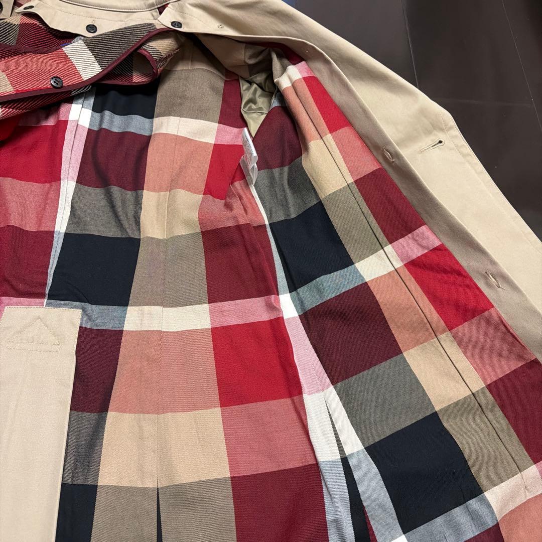 ブルーレーベル クレストブリッジ ベージュ ダブルブレスト トレンチコート