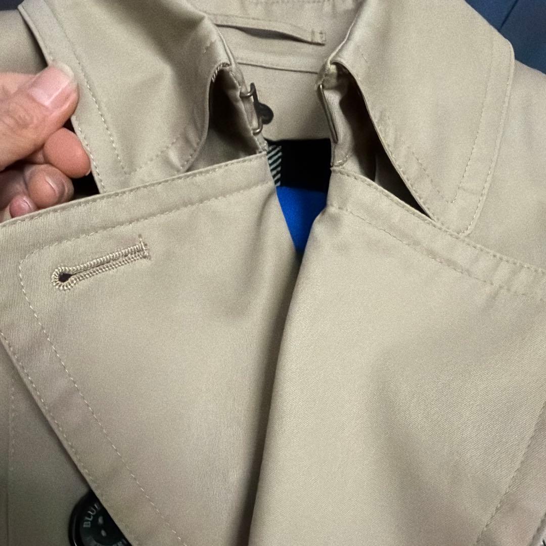 ブルーレーベル クレストブリッジ ベージュ ダブルブレスト トレンチコート