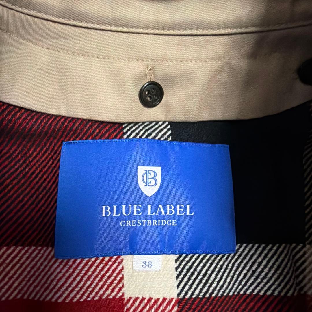 ブルーレーベル クレストブリッジ ベージュ ダブルブレスト トレンチコート
