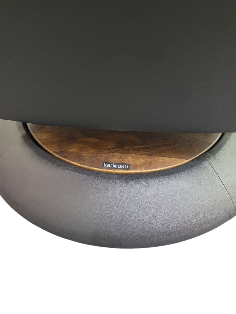 【廃盤希少】カリモク 高級本革 リクライニングチェア レザー 椅子